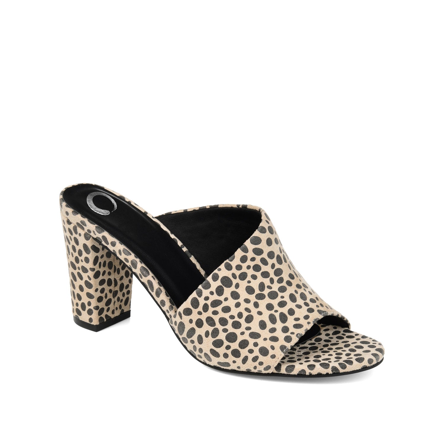 ALLEA BLOCK HEELED MULES IN WIDE - Cheetah Faux Suede 2