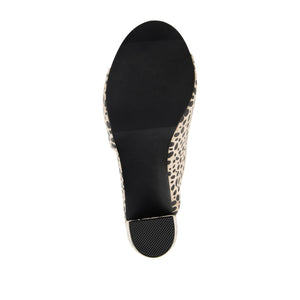 ALLEA BLOCK HEELS IN FAUX SUEDE - Cheetah Faux Suede 2