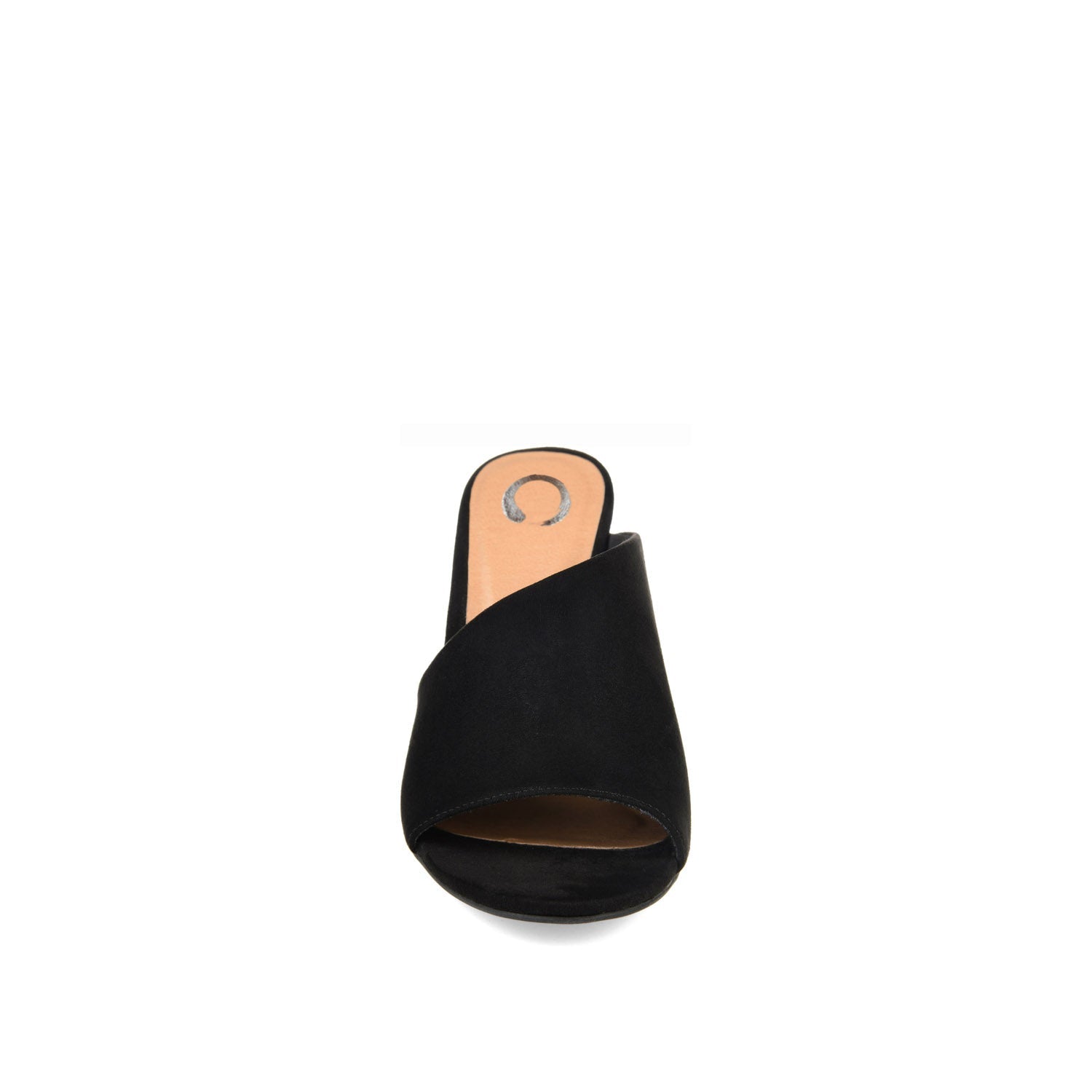 ALLEA BLOCK HEELS IN FAUX SUEDE - Black Faux Suede