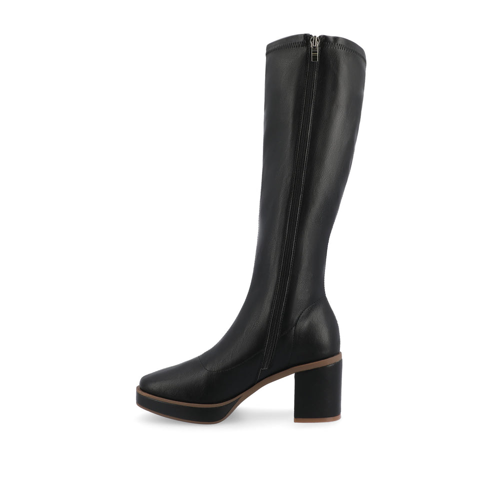 ALONDRA KNEE HIGH BOOTS IN FAUX LEATHER