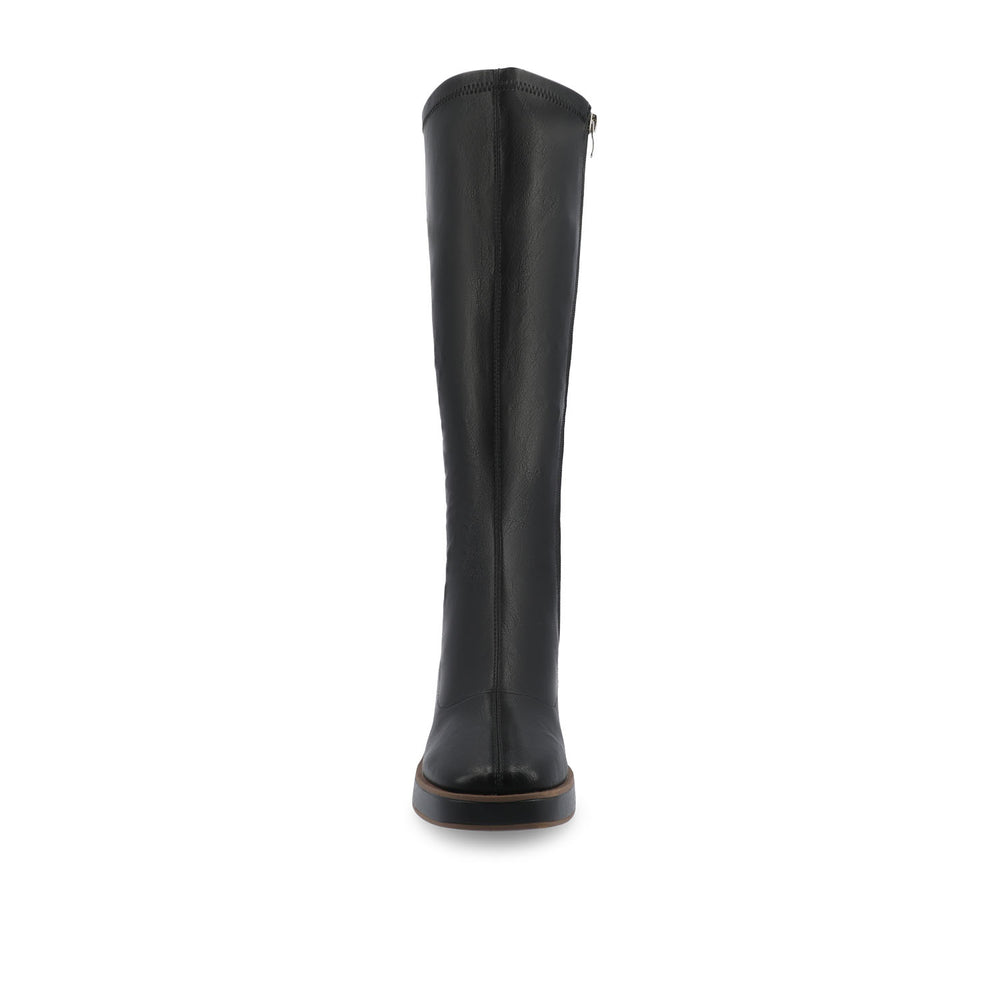 ALONDRA KNEE HIGH BOOTS IN FAUX LEATHER