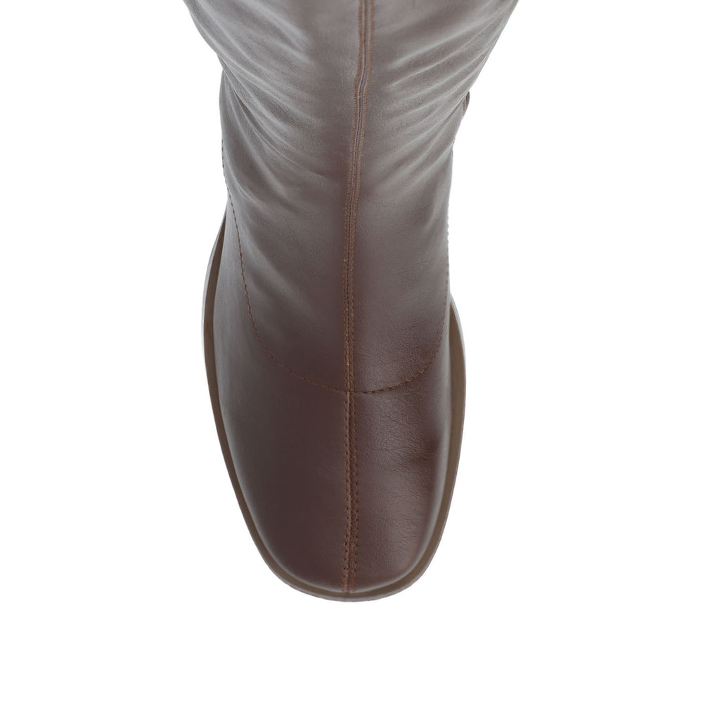 ALONDRA KNEE HIGH BOOTS IN FAUX LEATHER