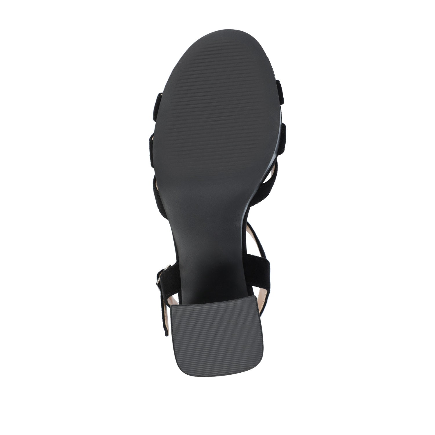 ALYCE HEELED SANDALS IN FAUX SUEDE - Black