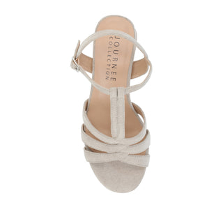 ALYCE HEELED SANDALS IN FAUX SUEDE