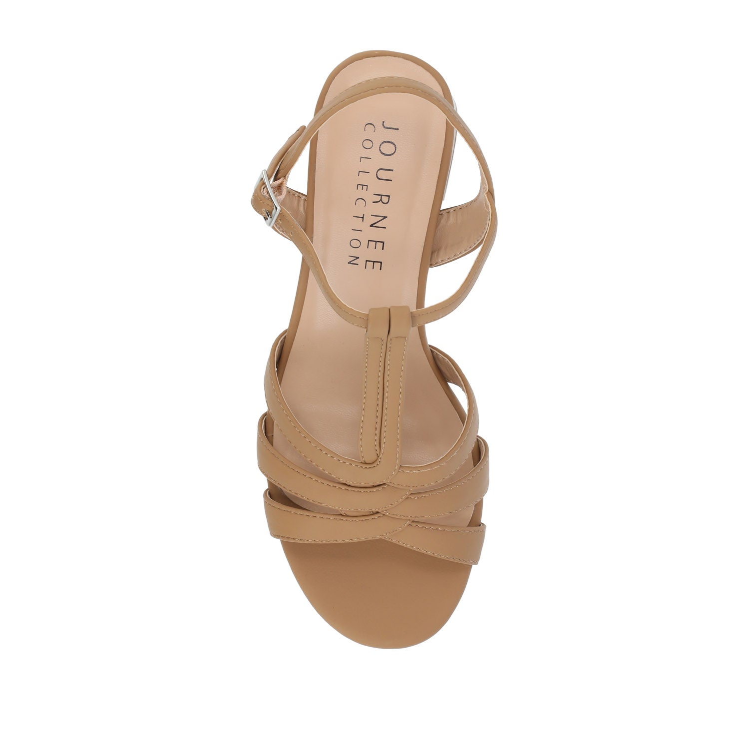 ALYCE HEELED SANDALS IN FAUX SUEDE - Tan