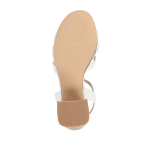 ALYCE HEELED SANDALS IN FAUX SUEDE