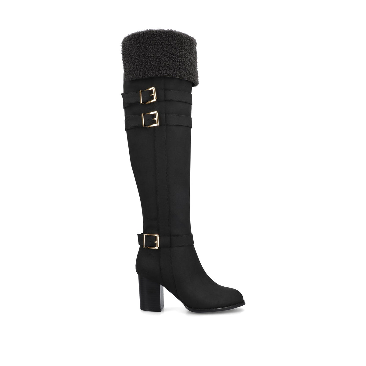 ALYZA OVER THE KNEE BOOTS Black