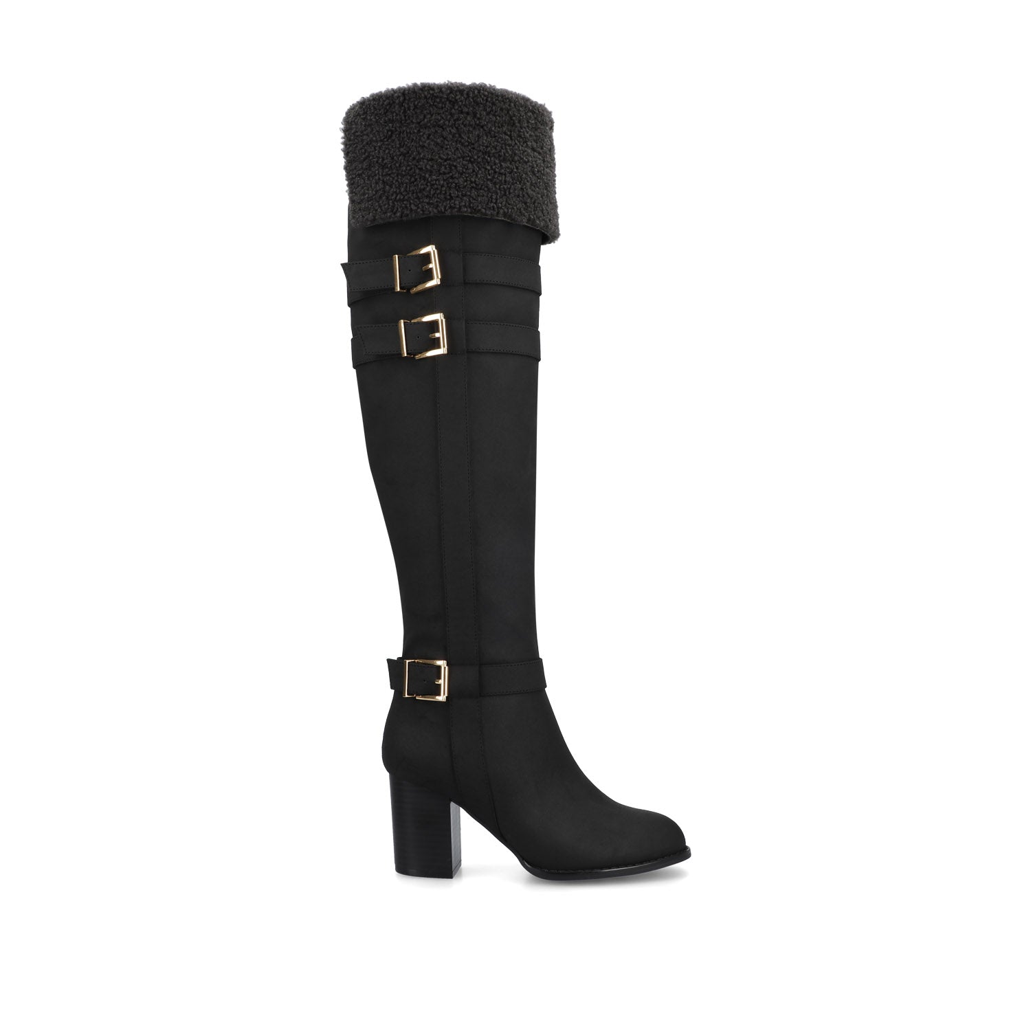 ALYZA OVER THE KNEE BOOTS - Black