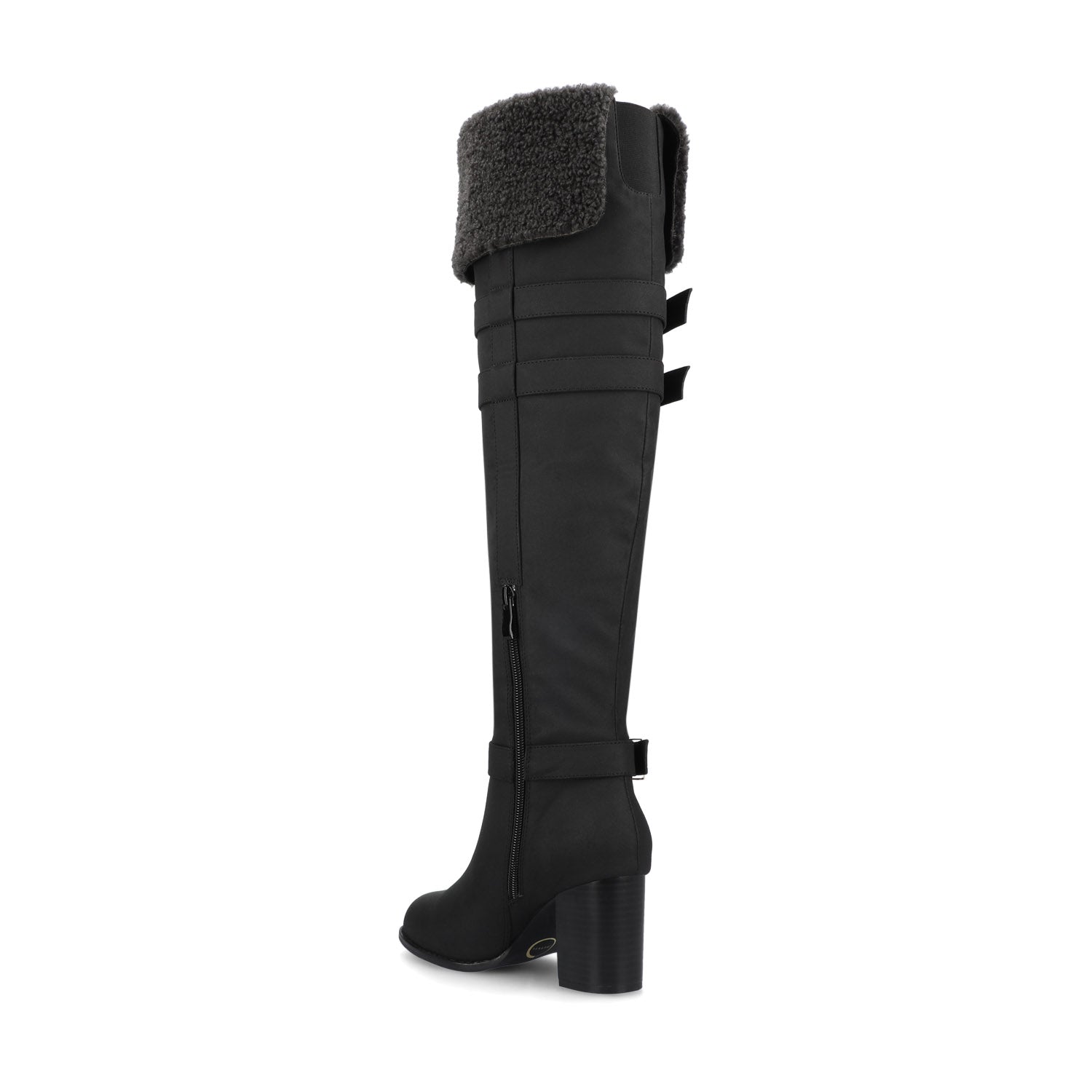 ALYZA OVER THE KNEE BOOTS - Black