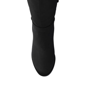 ALYZA OVER THE KNEE BOOTS - Black