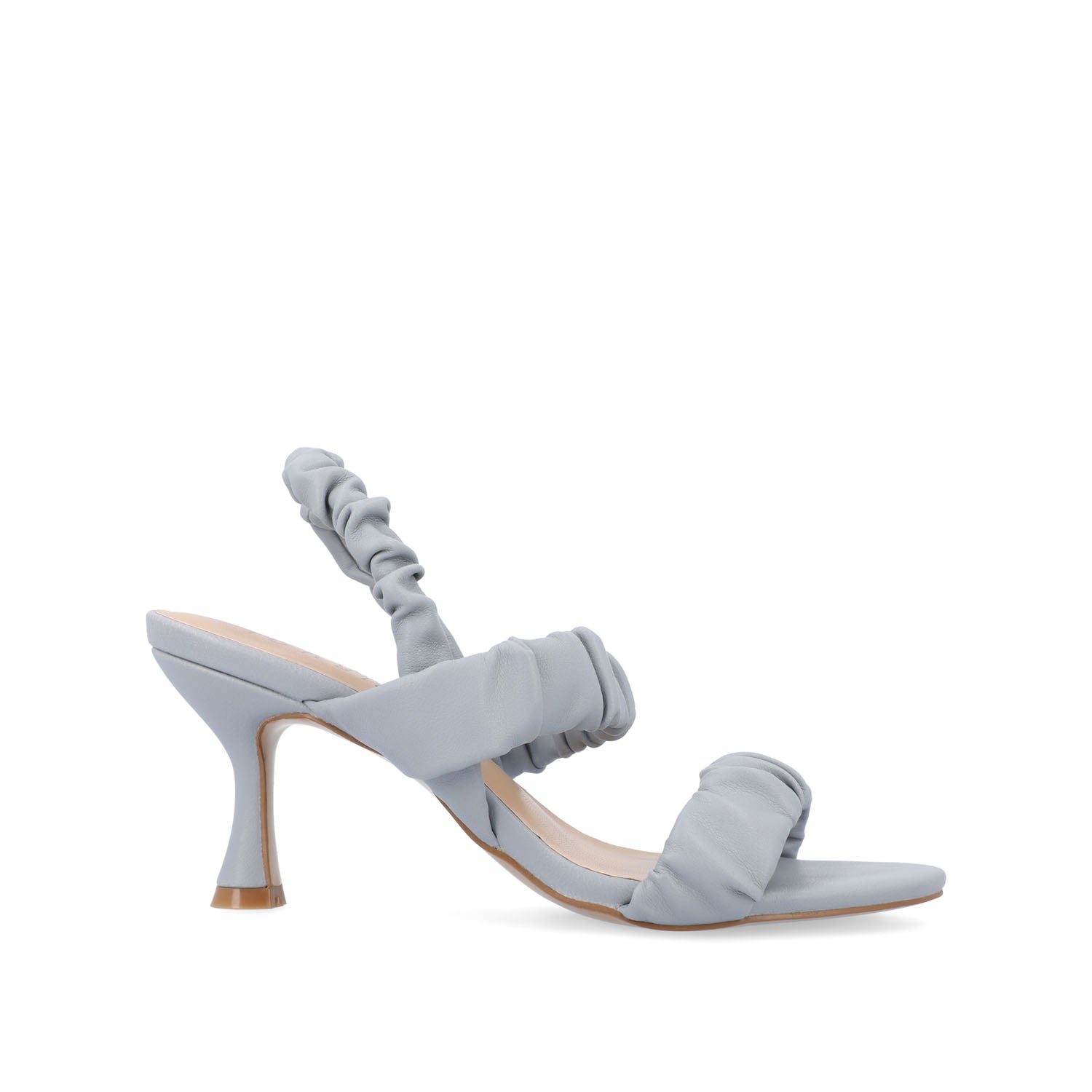 AMAREE STRAPPY HEELS IN VEGAN LEATHER - Blue