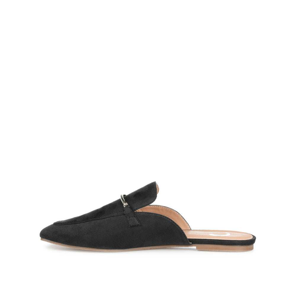 AMEENA MULED LOAFER FLATS IN FAUX LEATHER