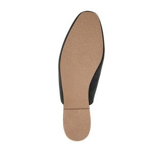 AMEENA MULED LOAFER FLATS IN FAUX LEATHER