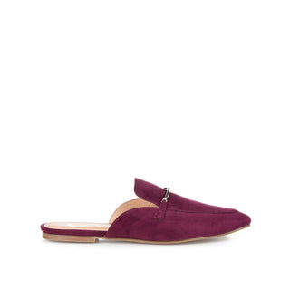 AMEENA MULED LOAFER FLATS IN FAUX LEATHER