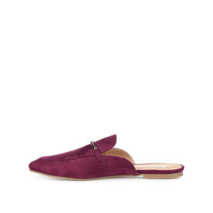 AMEENA MULED LOAFER FLATS IN VEGAN LEATHER - Purple