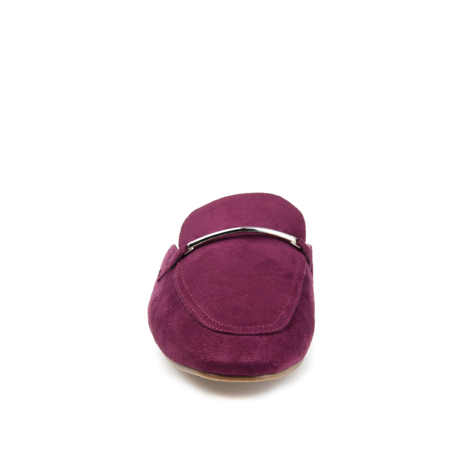 AMEENA MULED LOAFER FLATS IN VEGAN LEATHER - Purple