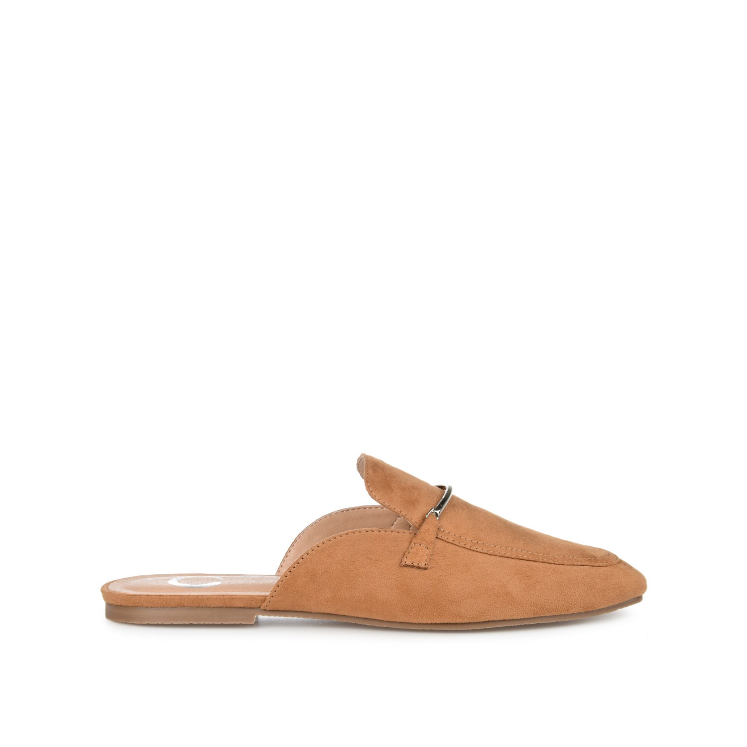 AMEENA MULED LOAFER FLATS IN VEGAN LEATHER - Tan