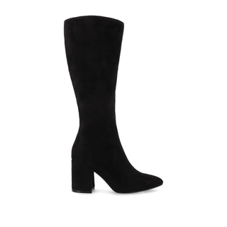 AMEYLIA KNEE-HIGH BOOTS IN FAUX SUEDE