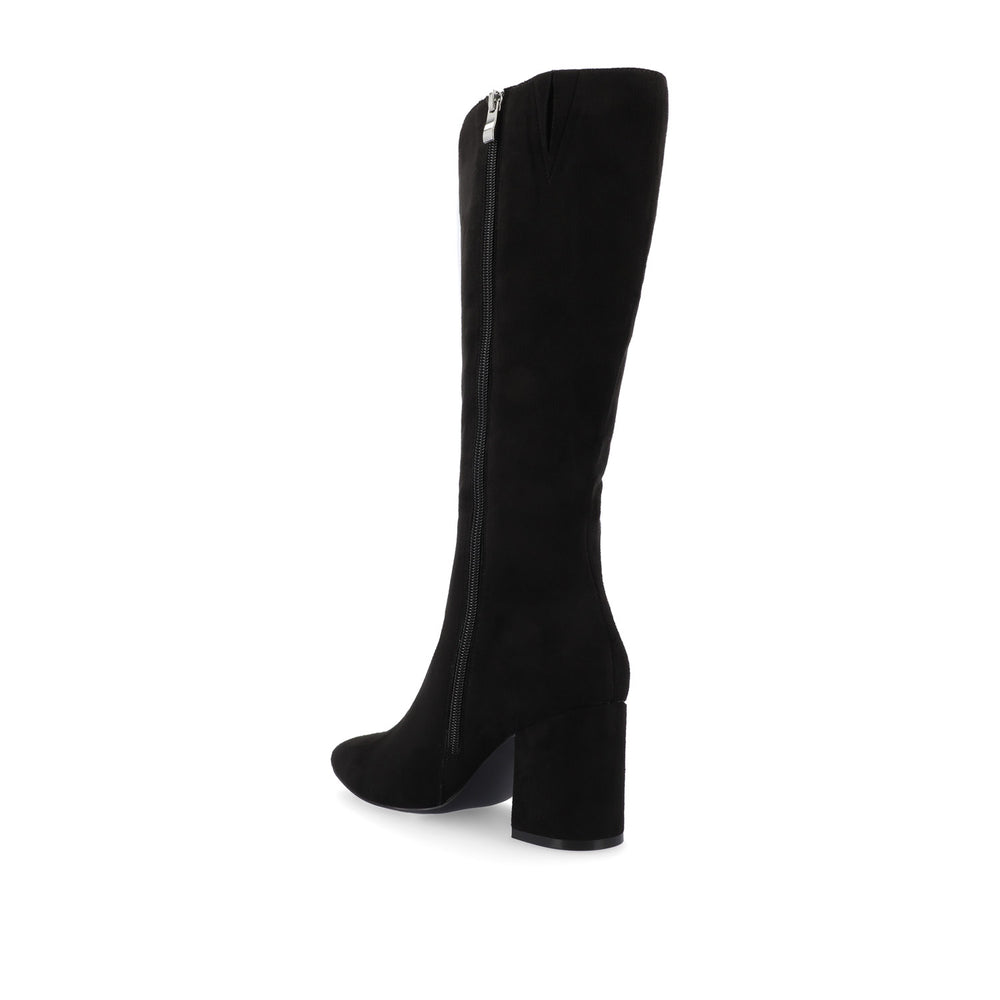 AMEYLIA KNEE-HIGH BOOTS IN FAUX SUEDE