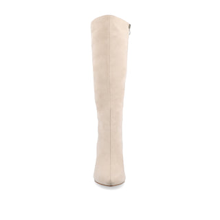 AMEYLIA KNEE-HIGH BOOTS IN FAUX SUEDE