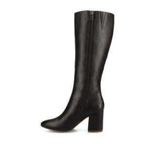 AMEYLIA KNEE-HIGH BOOTS IN FAUX SUEDE