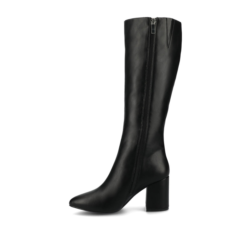 AMEYLIA KNEE-HIGH BOOTS IN FAUX SUEDE