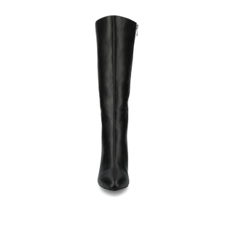 AMEYLIA KNEE-HIGH BOOTS IN FAUX SUEDE