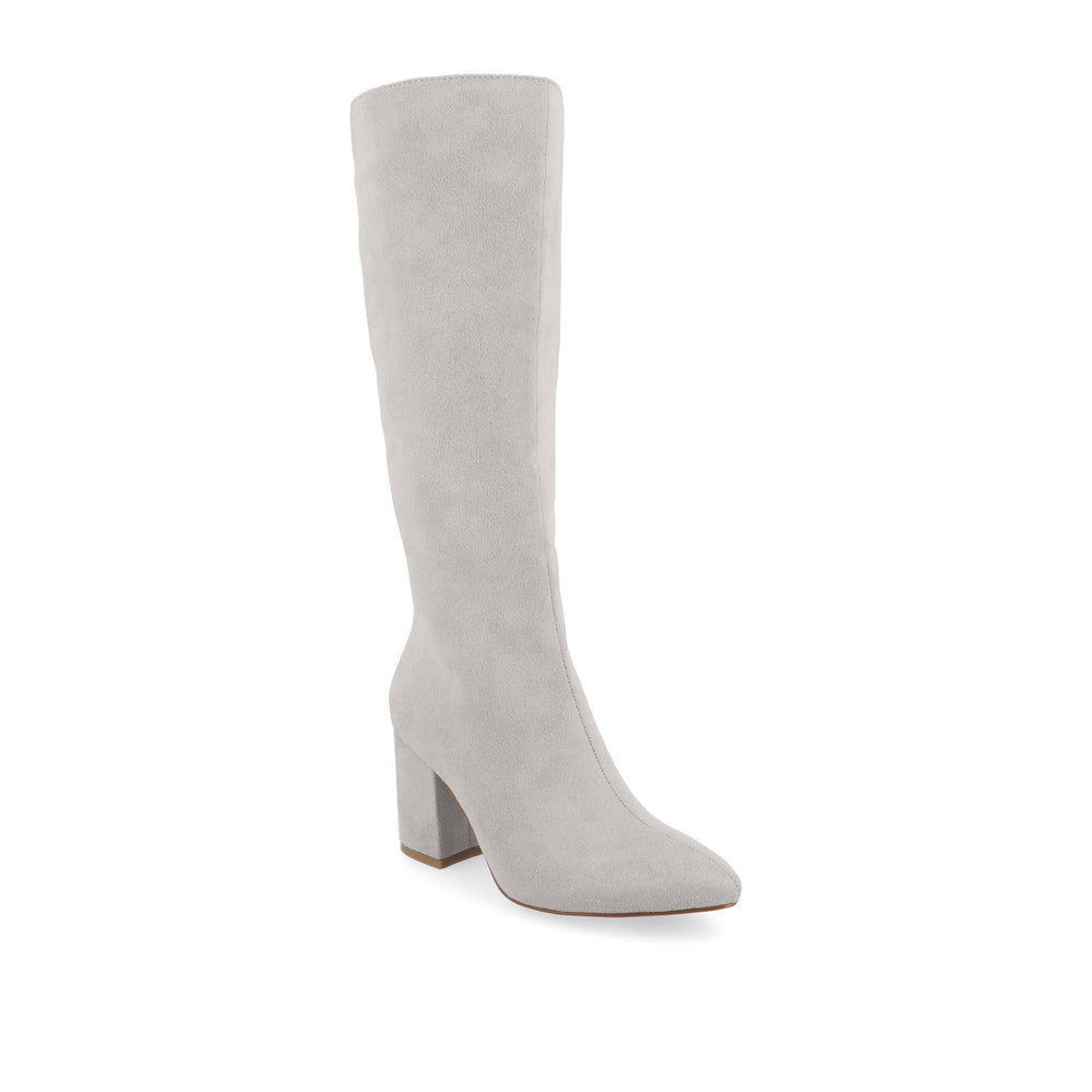 AMEYLIA KNEE-HIGH BOOTS IN FAUX SUEDE