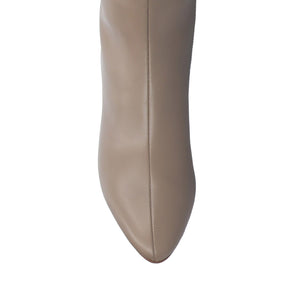 AMEYLIA VEGAN LEATHER KNEE-HIGH BOOTS - Taupe PU