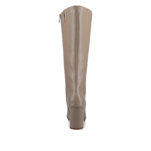 AMEYLIA VEGAN LEATHER KNEE-HIGH BOOTS - Taupe PU