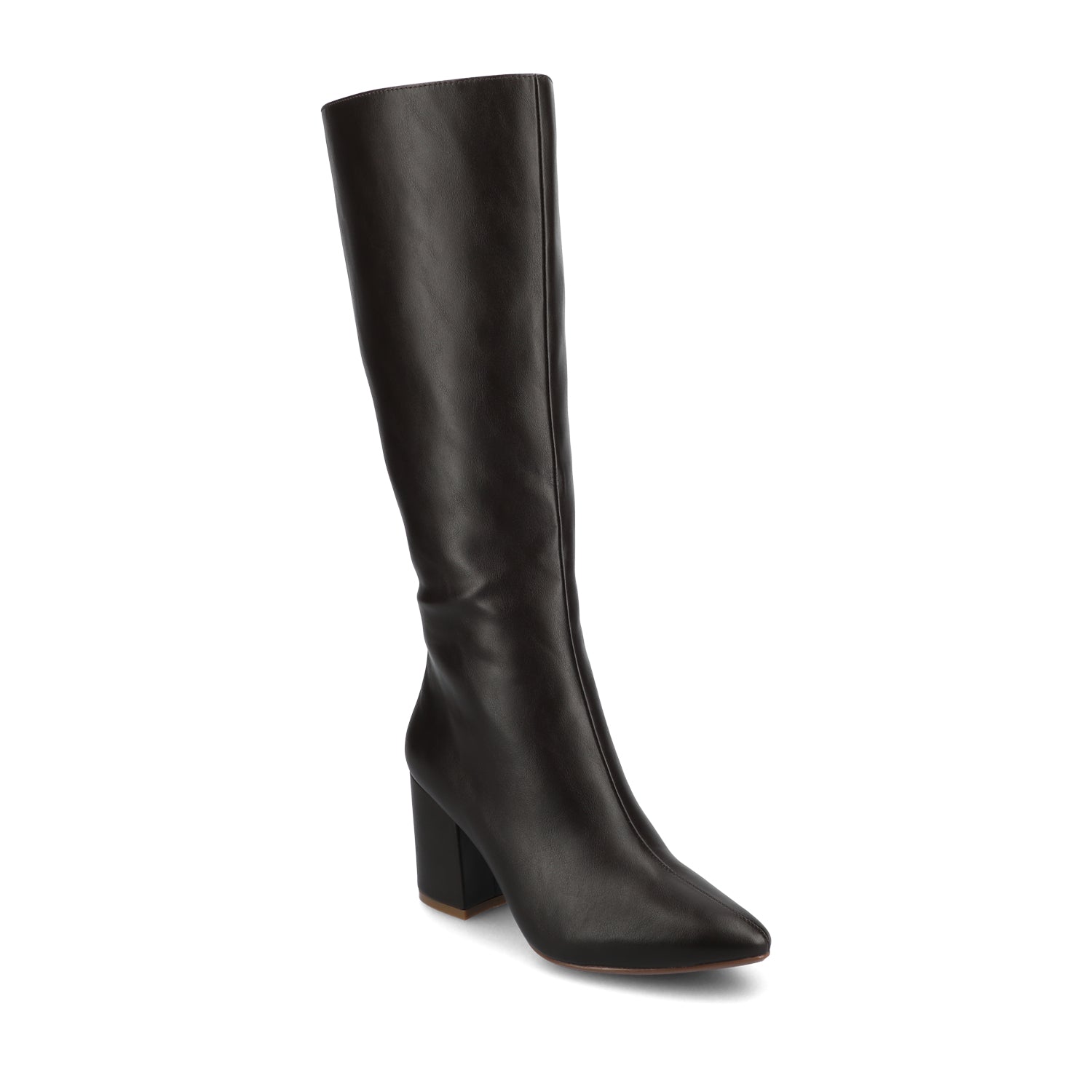 AMEYLIA VEGAN LEATHER KNEE-HIGH BOOTS IN WIDE WIDTH & CALF