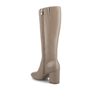 AMEYLIA VEGAN LEATHER KNEE-HIGH BOOTS IN WIDE WIDTH & CALF