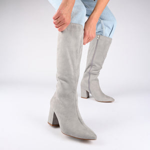 AMEYLIA VEGAN LEATHER KNEE-HIGH BOOTS IN WIDE WIDTH & CALF