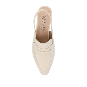 AMORY KITTEN HEEL LOAFERS IN FAUX LEATHER IN WIDE