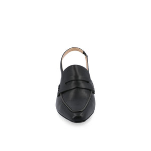 AMORY KITTEN HEEL LOAFERS IN VEGAN LEATHER IN WIDE - Black