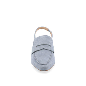 AMORY KITTEN HEEL LOAFERS IN FAUX LEATHER