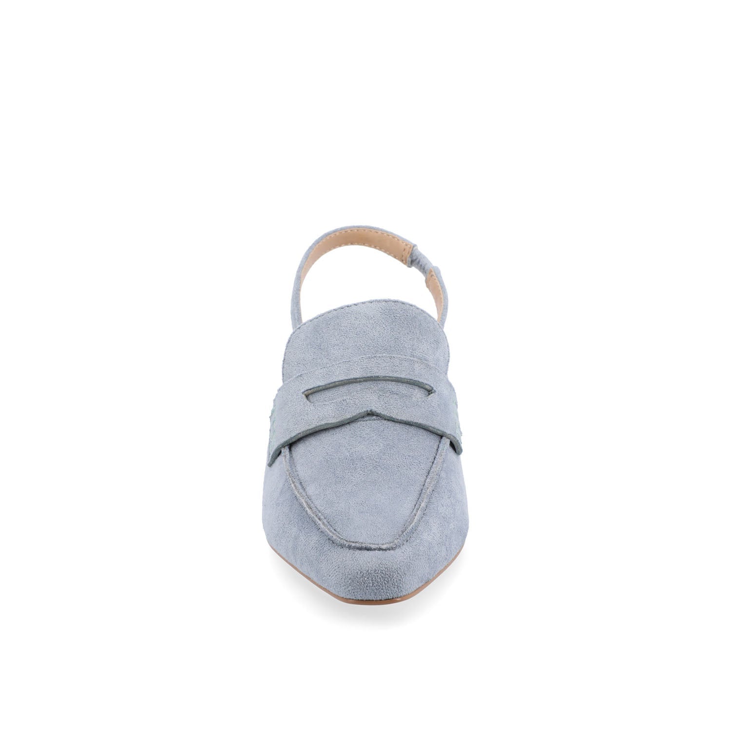 AMORY KITTEN HEEL LOAFERS IN VEGAN LEATHER - Blue