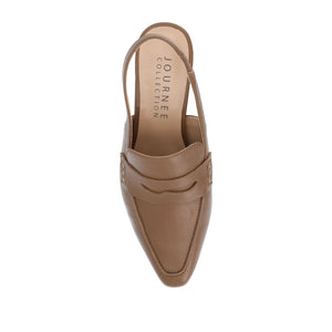 AMORY KITTEN HEEL LOAFERS IN FAUX LEATHER IN WIDE