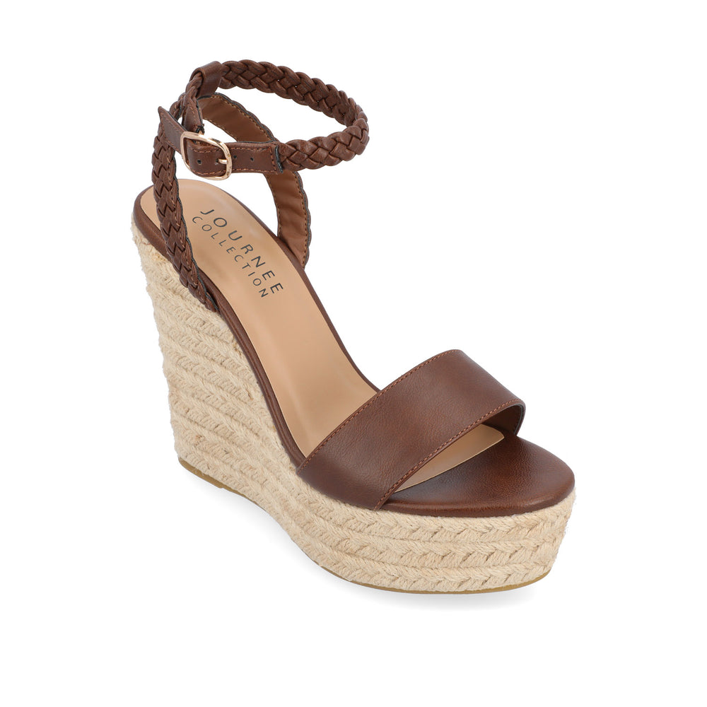 ANDIAH ESPADRILLE WEDGE HEELED SANDALS