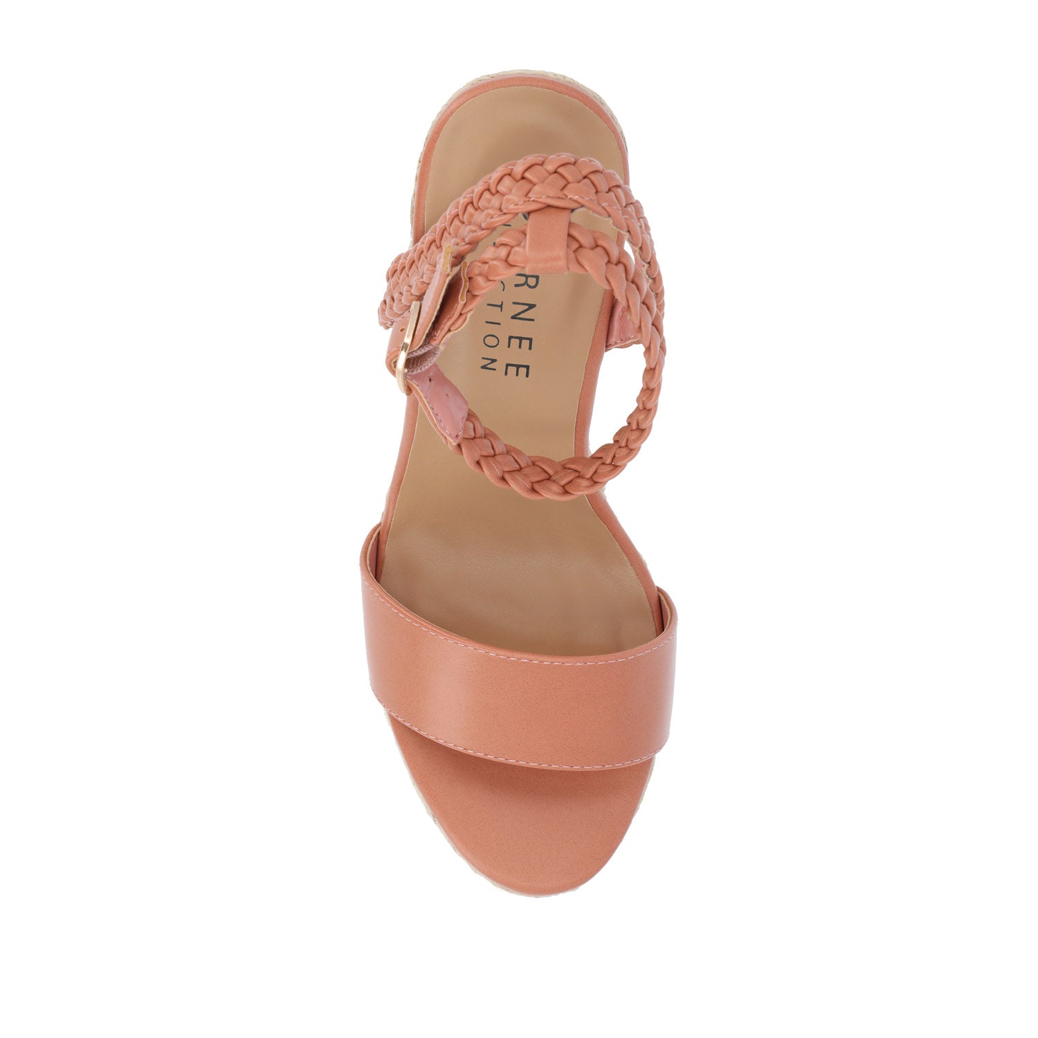 ANDIAH ESPADRILLE WEDGE HEELED SANDALS - Rosewood