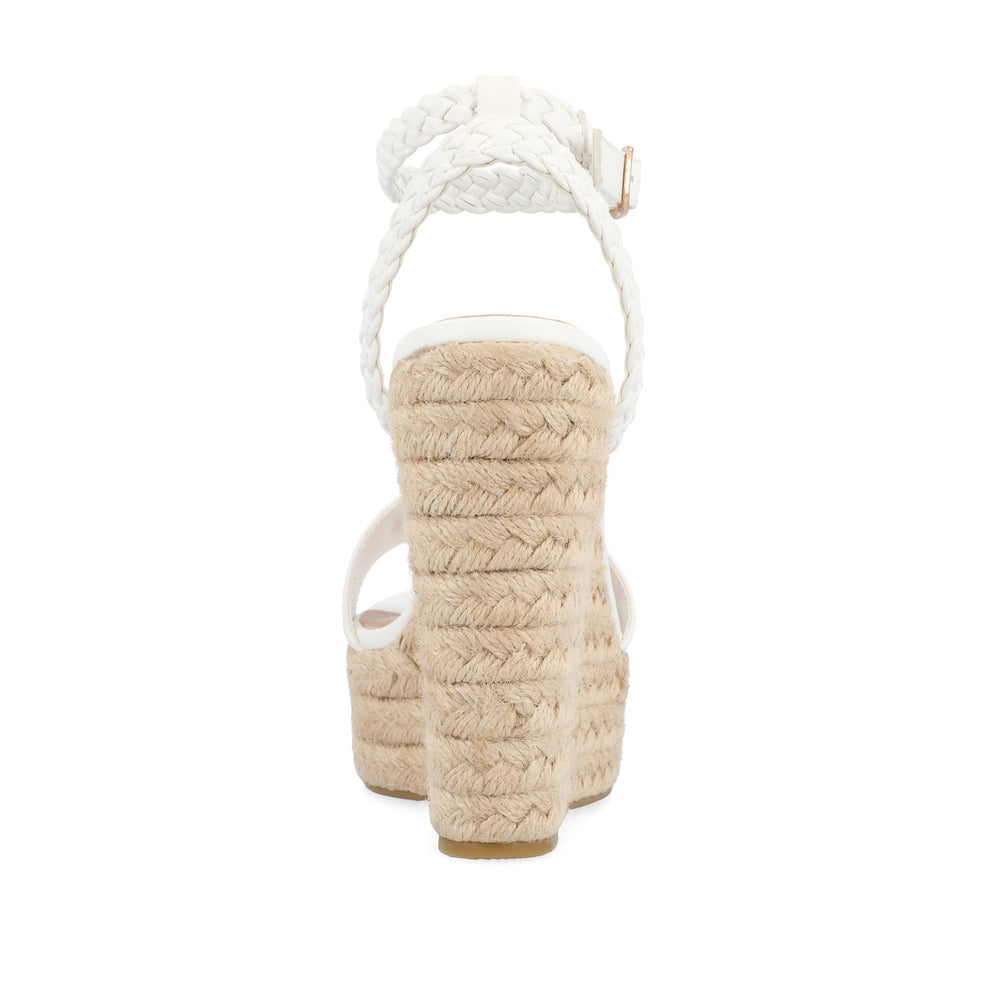 ANDIAH ESPADRILLE WEDGE HEELED SANDALS