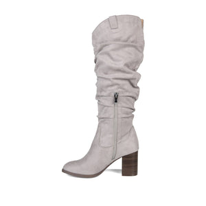 ANEIL IN WIDE WIDTH & X-WIDE CALF - Grey Faux Suede
