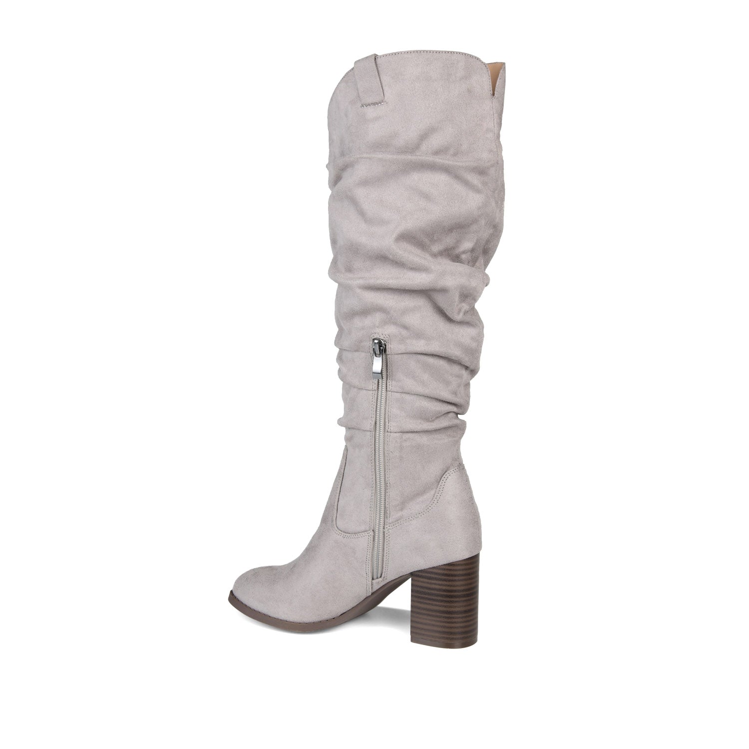 ANEIL IN WIDE WIDTH & X-WIDE CALF - Grey Faux Suede
