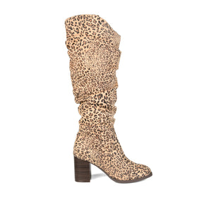 ANEIL KNEE HIGH BOOTS IN WIDE WIDTH & CALF - Leopard Faux Suede 2