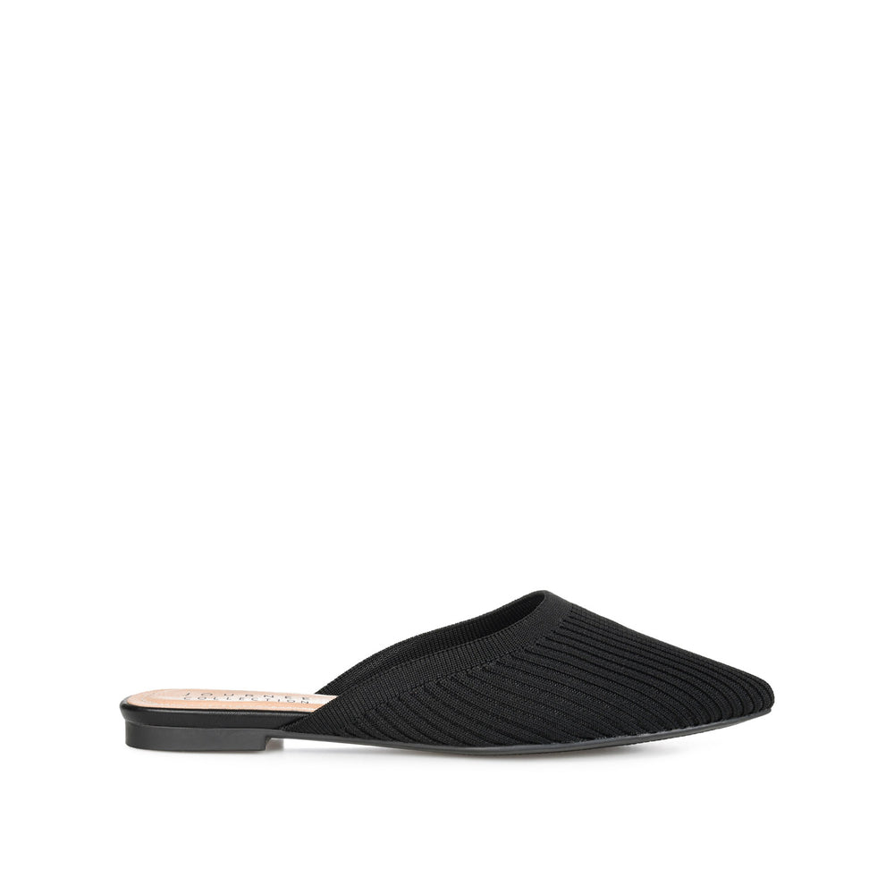 ANIEE MULE FLATS IN STATEMENT KNIT FABRIC