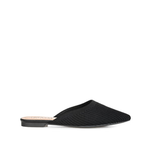 ANIEE BASIC KNIT FABRIC FLATS IN WIDE - Black