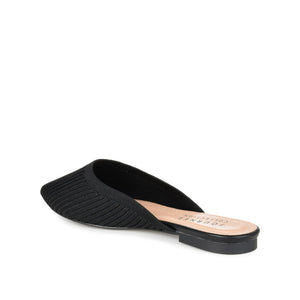 ANIEE BASIC KNIT FABRIC FLATS IN WIDE - Black