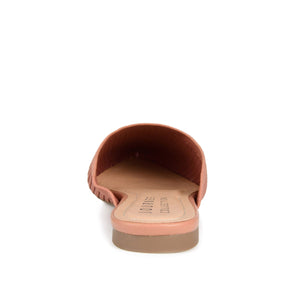 ANIEE STATEMENT KNIT FABRIC MULE FLATS IN WIDE - Clay