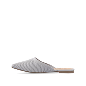 ANIEE MULE FLATS IN BASIC KNIT FABRIC - Grey