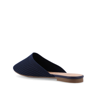 ANIEE MULE FLATS IN BASIC KNIT FABRIC